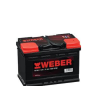Bateria WEBER 74 Ah 650EN 278X175X190mm Drt.